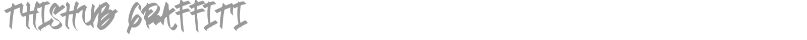 Thishub Graffiti font preview